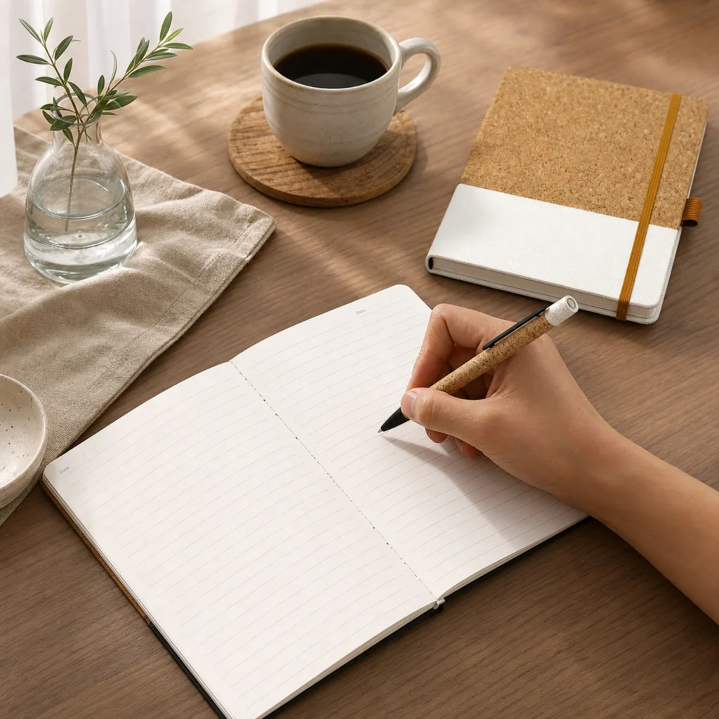 arden a5 cork style notebook for notes