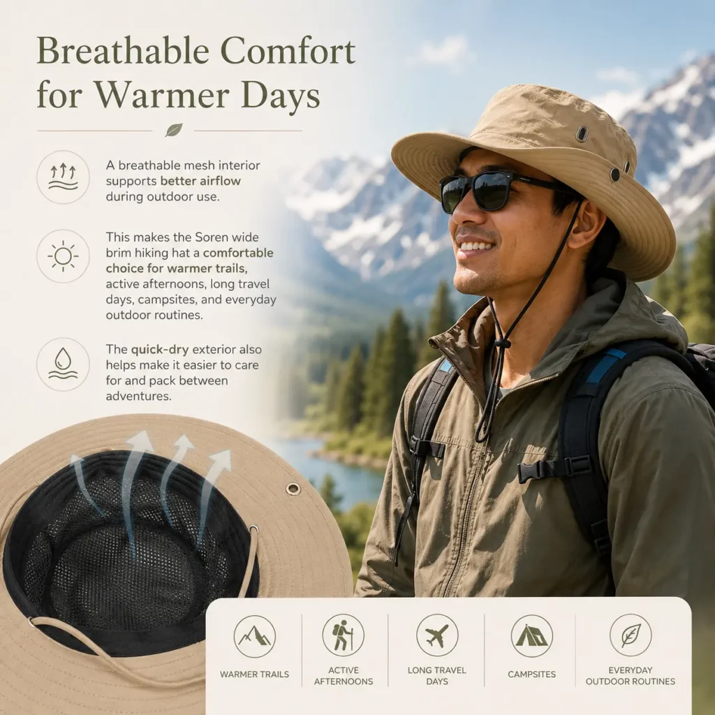 breathable during warmer days