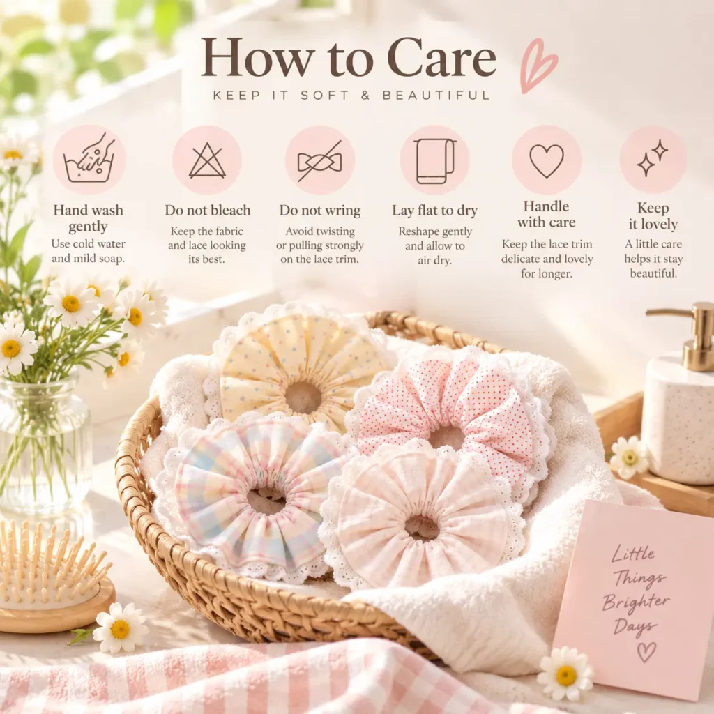 care instructions for yoru scrunchie
