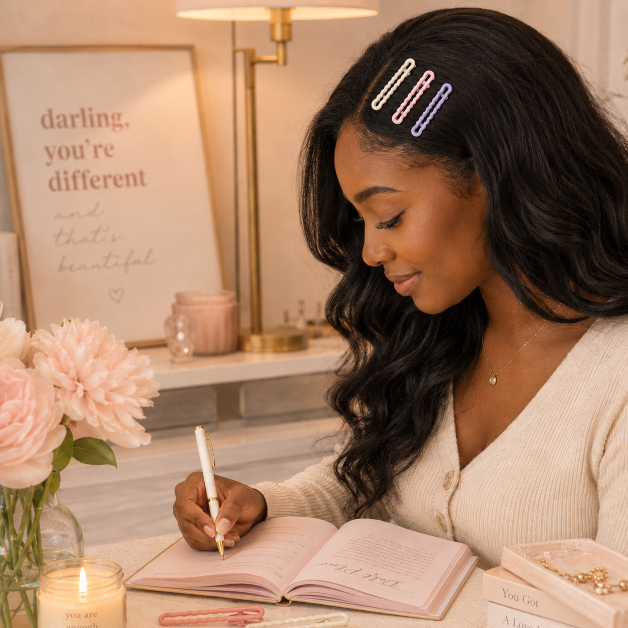 Mira Wavy Duckbill Hair Clips - Image 3