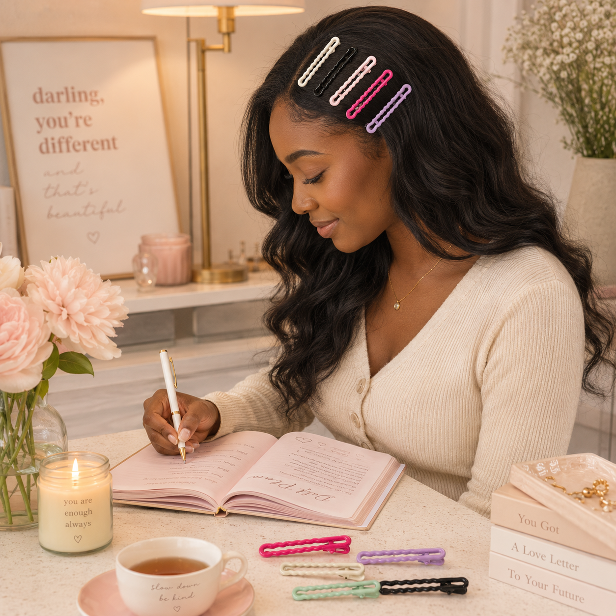 Mira Wavy Duckbill Hair Clips - Image 7