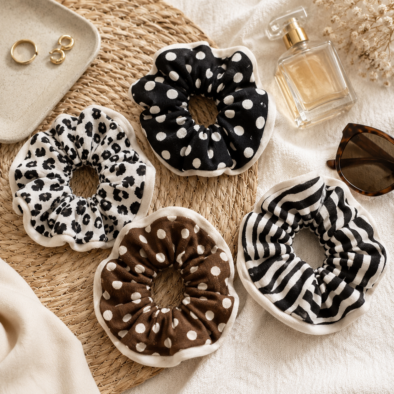 Amélie Cotton Lace Scrunchie - Image 2