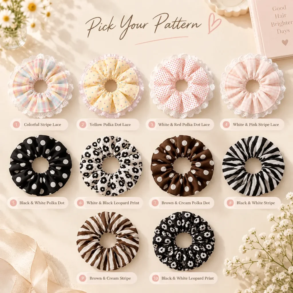 lace scrunchie patterns