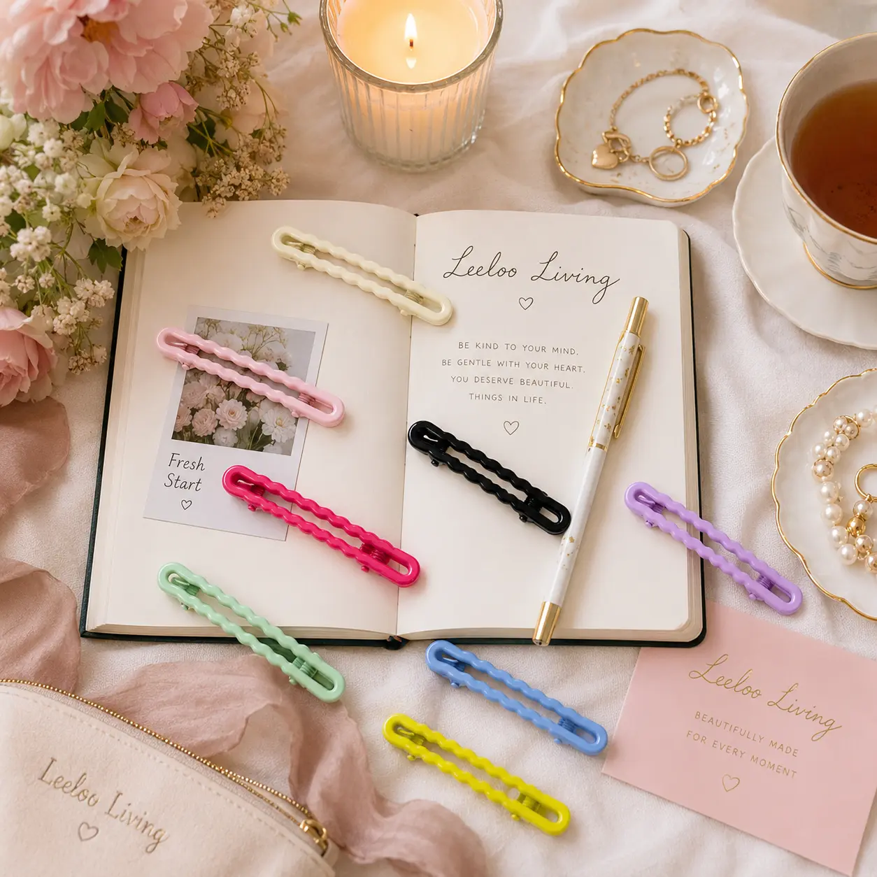 mira hairclips soft at Leeloo Living