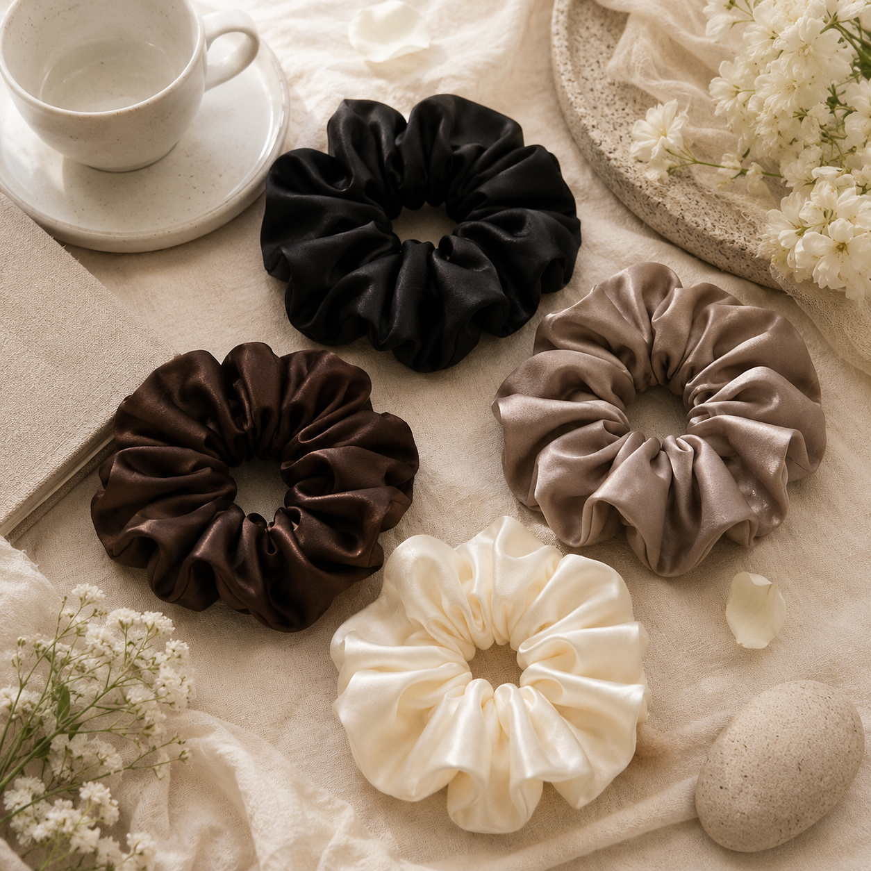 Élan Satin Scrunchie - Image 4