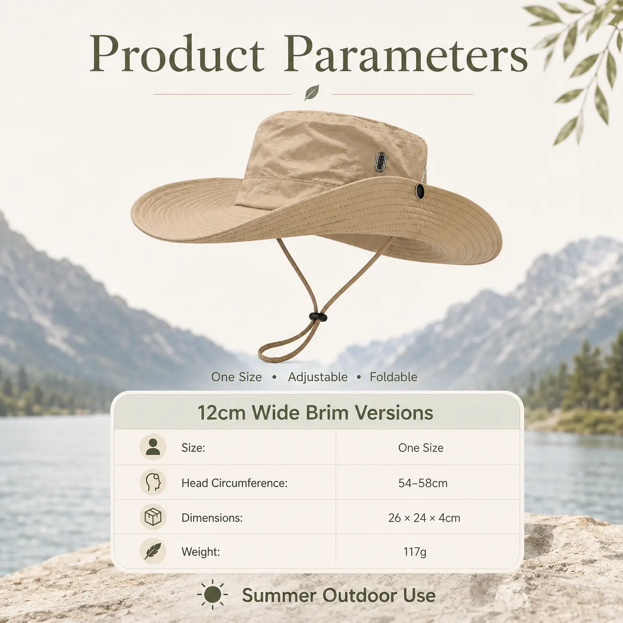 Soren Quick-Dry Wide Brim Hat - Image 7