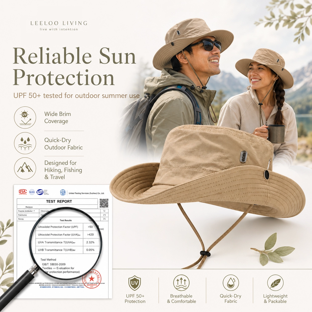 Soren Quick-Dry Wide Brim Hat - Image 2