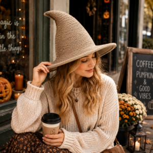 Knitted Witch Hat