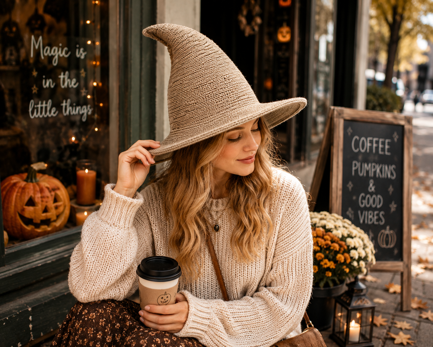 Knitted Witch Hat