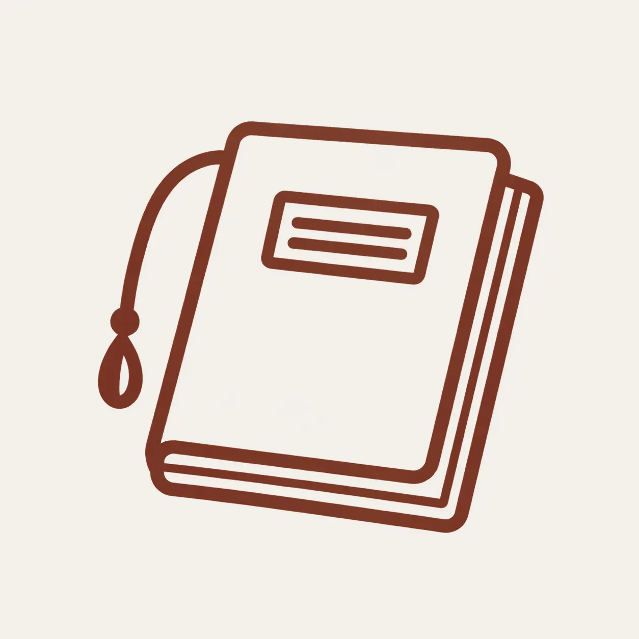 Journal icon representing reflection and mindful living journal practice