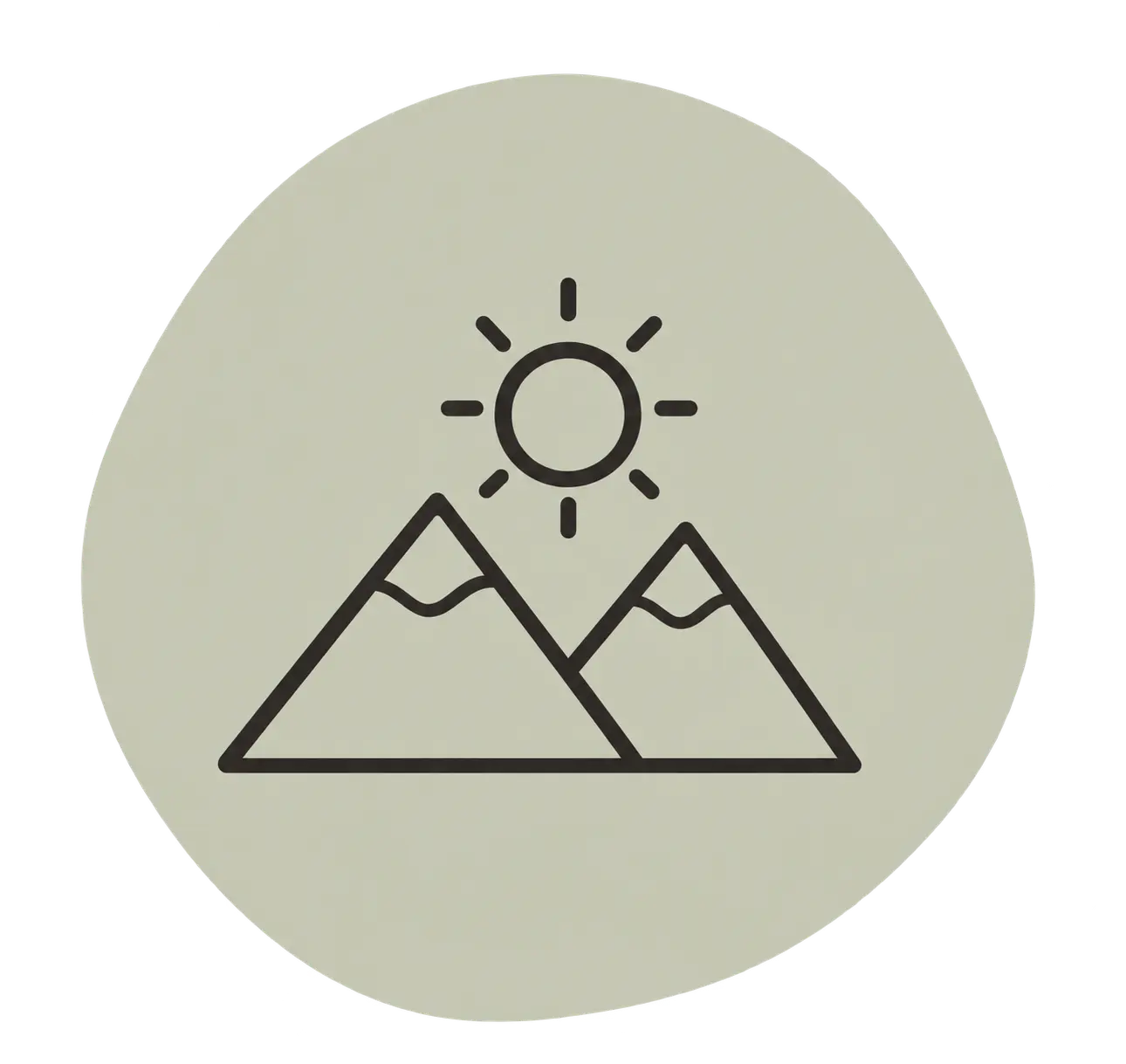 Vision icon representing mindful living and a more intentional future